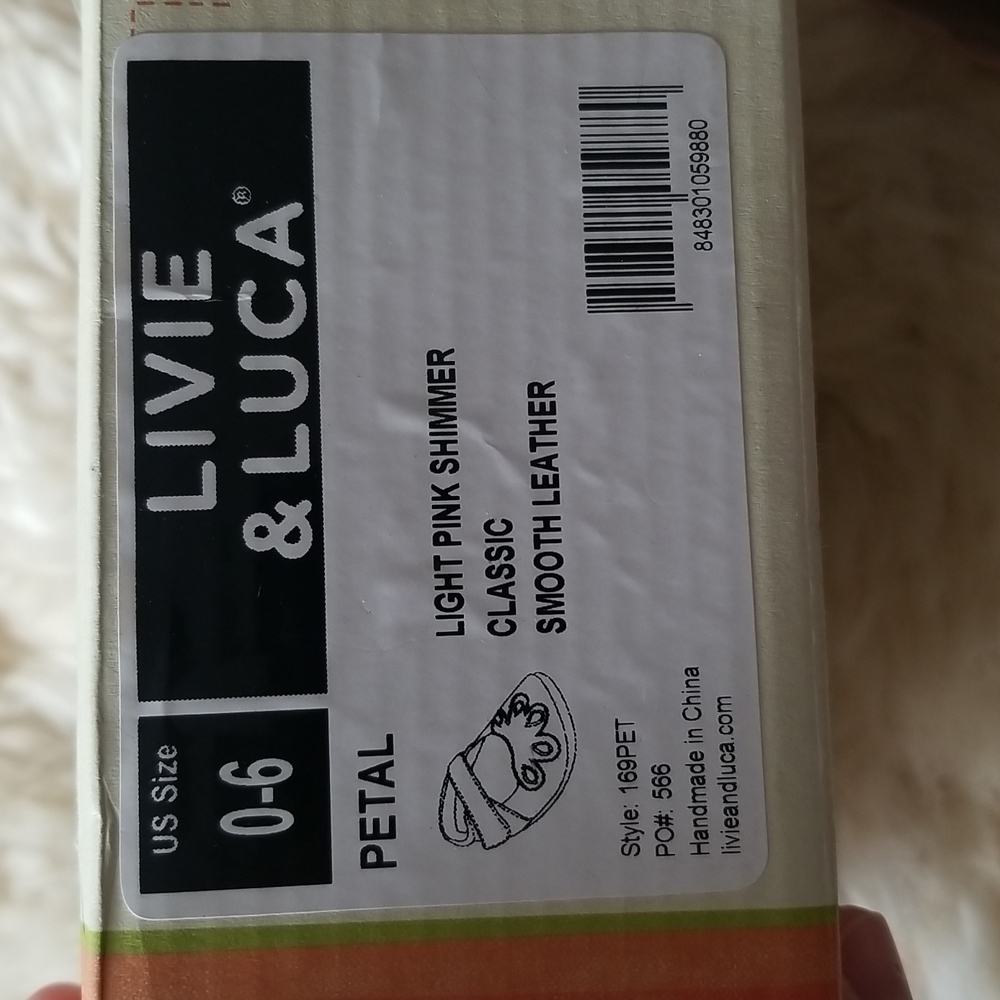 Livie & Luca Petal baby shoes 0-6 months light pink shimmer - Picture 5 of 6